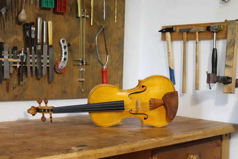 Handgefertigtes Instrument aus Florian Brandstätters Kollektion